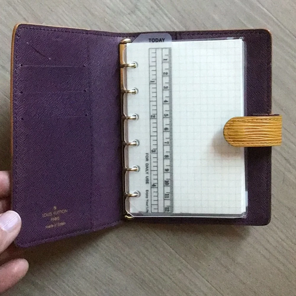 Louis Vuitton Tan Epi Leather Small Agenda Cover